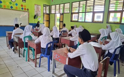 Pelaksanaan Asesmen Madrasah Tahun Pelajaran 2024/2025 di MTsN 2 Mukomuko Hari Pertama Berjalan Lancar