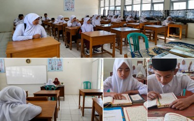 MTsN 2 Mukomuko Gelar Tes Kemampuan Baca Al-Qur'an dan Sholat bagi Calon Murid Baru