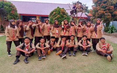 Gudep MTsN 2 Mukomuko Ikuti Latihan Gabungan Pramuka Tingkat Penggalang se-Kecamatan Penarik Ke-I Tahun 2025